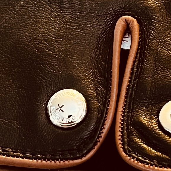 Burberry TB Logo Men’s Leather / Cashmere Gloves 9 NWT - Picture 5 of 9